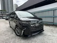 2024 Toyota Alphard 2.5 Z 7-Seater MPV 360 CAMERA/DIM/BSM/FULL LEATHER SEATS UNREGISTERED