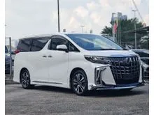 2022 Toyota Alphard 2.5 G SC Package MPV, GRADE 4.5B, ORI 25K KM, ORIGINAL MODELISTA BODYKITS, SUNROOF, DIM, BSM, REVERSE CAMERA, 3 LED HEADLAMP