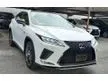 Recon 2022 Lexus RX300 2.0 F Sport 360/PANROOF/RED leather seats 21k Km Unregistered