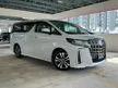 Recon FULL SPEC 2020 Toyota Alphard 2.5 SC JBL SUNROOF 4CAM BSM DIM UNREG 15K MILEAGE ONLY