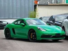 2022 PORSCHE 718 CAYMAN GTS 4.0 PDK COUPE , READYSTOCK , PEYTON GREEN METTALIC , PDLS PLUS HEADLIGHTS , SPORT CHRONO PKG , SPORT EXHAUST SYSTEM , PASM