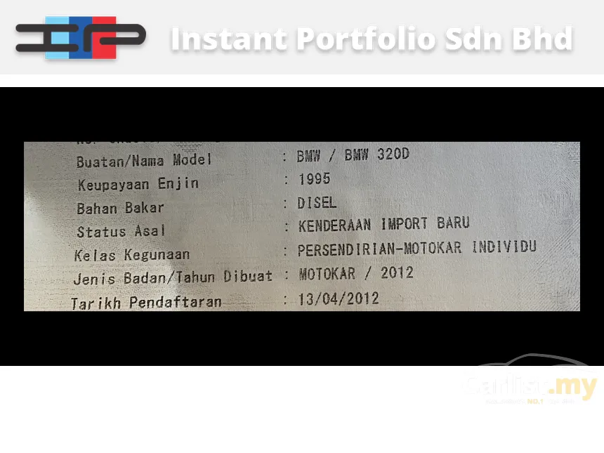 2012 BMW 320d Sport Line Sedan