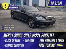 2011 Mercedes-Benz S300L 3.0 Solitaire Sedan Black on Beige W221 Facelift Mercy S300 L Hitam
