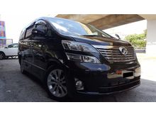 Toyota Vellfire 2.4 NEW FACELIFT,HOME THEATRE,INCLUSIVE GST,2011,ONE DATO OWNER,HIGH SPEC MODEL,DVD PLAYER F B,SUN MOON ROOF,REVERSE CAMERA,7 SEATER