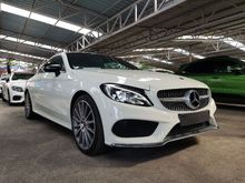 2018 Mercedes-Benz C300 2.0 AMG Coupe Premium Plus Burmester Sound Panoramic Power Boot Memory Seat Xenon LED Running Light Push Start Reverse Camera