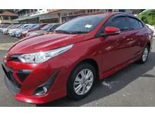 2019 Toyota VIOS 1.5 A (E) CVT (+/-) (7-AT) FACELIFT (AT) (SEDAN) (GOOD CONDITION) RED MICA METALLIC (3R3) VIOS BIAWAK 64,000KM