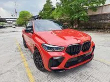 2021 BMW X6M Coupe 4.4 V8 Competition High Spec 26k-Km Mileage. Driver Attention Camera with Active C/Control, Eventuri Carbon Intake. X6 M