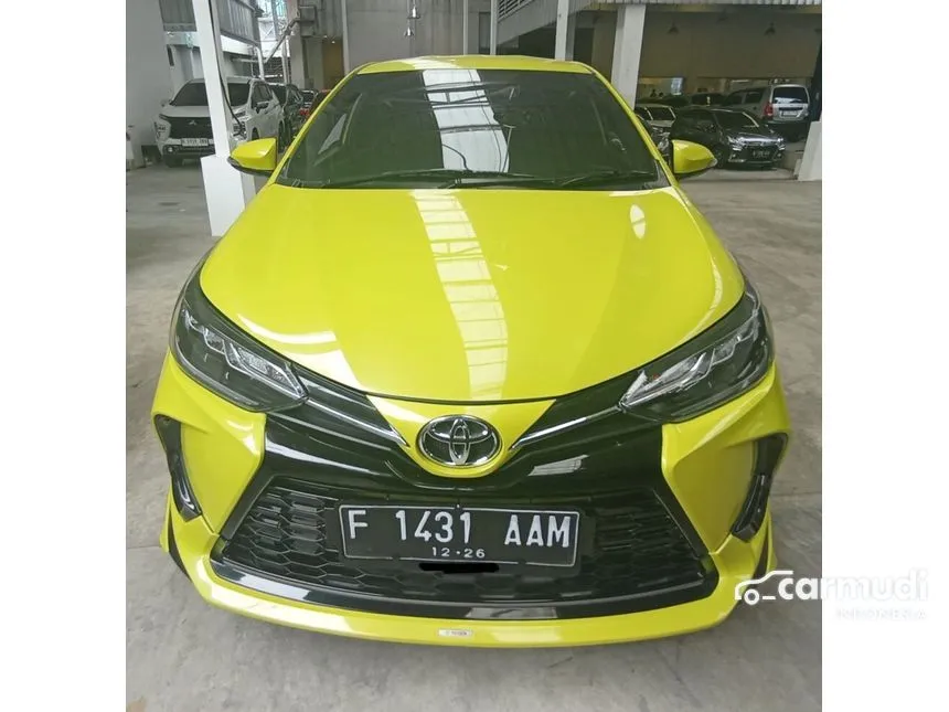 Jual Mobil Toyota Yaris 2021 S GR Sport 1.5 di Jawa Barat Automatic Hatchback Kuning Rp 227.900.000