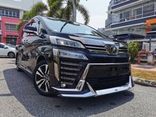 2018 Toyota Vellfire 2.5 UNREG ZG 360 CAMERA , DIM, SUNROOF & MOONROOF & FULL SPEC 3LED SEQUENTIAL HEAP & TAIL LIGHT , NEW FACELIT