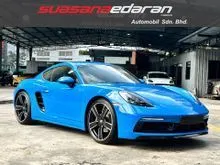 2021 Porsche 718 2.0 Cayman PASM,Bose,Sport Chrono,Sport Exhaust,PDLS Plus c/w, Let Headlights,GT Steering Weel,Black Rear