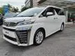 Recon 2019 Toyota VELLFIRE Z SPEC FREE 5 YEARS WARRANTY, ROOF MONITOR, 7 SEATER, RECON