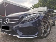 2017 Mercedes-Benz C250 2.0 AMG Limited Brilliant Blue CKD Warranty HUP SENG 2021 POWER BOOT PANORAMIC CAR KING