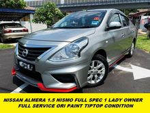 2017 Nissan Almera 1.5 VL Nismo Sedan 1 LADY OWNER FULL SERVICE TIPTOP CONDITION