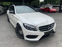 2017 Mercedes-Benz C200 2.0 AMG (PROMOTION PRICE WIT SST) PANAROMIC ROOF ,BURMASTER SOUND SYSTEM ,POWER BOOT,2 MEMORY SEATS, UNREG