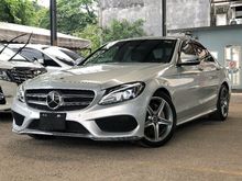 2017 Mercedes-Benz C180 1.6 AMG KEYLEES PUSH BLACK LEATHER SEAT ELECTRIC SEAT x1 REAR CAM BLINDSPOT LANEKEEP PRE SAFE BRAKE