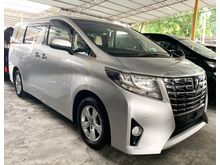 2015 Toyota Alphard 2.5 X 8 SEATER - 2 POWER DOOR - WIDESCREEN RADIO - ROOF TV - 3 YEARS WARRANTY