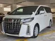 Recon 2020 Toyota Alphard 2.5 G S Type Gold 3 LED Unreg Display Audio Back Camera Half Leather Seat OFFER Good Condition