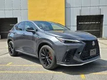 2022 Lexus NX 350 2.4 F Sport SUV (UNREG-8 YEAR WARRANTY)