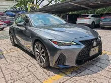 [GRADE 5A] 2021 LEXUS IS 300 2.0 F SPORT SUNROOF RED LEATHER SEAT BSM (A) UNREG IS300