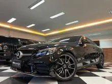 2018 Mercedes-Benz C300 2.0 AMG Coupe Nik2018 New Profile Black On Saddle Tan Km29rb Sunroof Speedo Digital PBD #AUTOHIGH #BEST DEAL