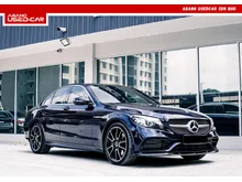 2020 Mercedes-Benz C300 2.0 AMG Line Coupe FULL CONVERT C63 AMG FLAT BOTTOM STEERING POWERBOOT PANORAMIC SUNROOF AMBIENT LIGHT 360 REVERSE CAMERA