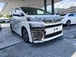 Recon 2019 Toyota Vellfire 2.5 ZG EDITION,DIM,BSM,PRE CRASH,LANE ASSIT,SUNROOF, MOONROOF,GRADE 4.5A,3 EYES LED,2019 UNREGISTER - Cars for sale