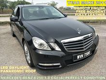 2011 Mercedes-Benz E250 1.8 CGI BlueEFCY ARVANTGARDE (A) PERFECT MEMORY SEAT PANORAMIC SUNROOF FULLY LEATHER
