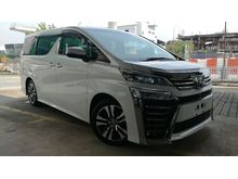 OFFERING 2019 UNREGISTERED TOYOTA VELLFIRE ZG FULL SPEC JBL SOUND 360 CAMERAS (HIGH GRADE SPEC)(TAX HOLIDAYS)(OFFER COME)(ORI MILEAGE)(3LED)(BSM)(LKA)