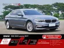2017 BMW 530i 2.0 Luxury Sedan (Faktur 2018) Bluestone Silver on Cognac Odo 20 Rb #Garasi Bloko