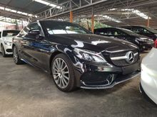 2017 Mercedes-Benz C200 2.0 AMG Premium Plus Coupe Panoramic Power Boot Burmester Sound Reverse Cam Paddle Push Start Keyless Xenon LED Running Light