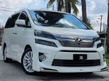 2012 Toyota Vellfire 3.5 ZG MPV ONE VVIP OWNER ORIGINAL MODELISTA BODYKIT FULLY LOADED SPEC MUST VIEW