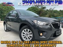 2014 Mazda CX-5 2.0 SKYACTIV-G High Spec CKD FREE 1 YRS WARRANTY