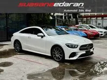 ( Mileage 24k KM / Panroof / Burmester / FullBlackLeather / 4Cam ) 2020 Mercedes-Benz E300 2.0 AMG Line Coupe