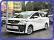 Recon UNREG 2018 Toyota Vellfire 2.5 ZA DIM DIGITAL INNTER MIRROR BSM ORI 19K KM MILEAGE ANDROID PLAYER TWEETER SPEAKER 7 SEATER 2 POWER DOOR ROOF MINITOR