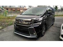 2015 Toyota Vellfire 2.5 ZG FULL SPEC MODELLISTA FULL LEATHER JBL 4 CAMERA SUNROOF