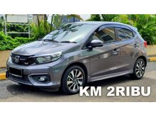2020 Honda Brio 1.2 RS Hatchback CVT AT Abu-Abu Metalik, KM 2RIBU ANTIK ASLI, TANGAN PERTAMA, MULUS SEPERTI BARU, NO PR LANGSUNG ANGKUT