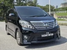 2013 Toyota Alphard 2.4 240G MPV 2 POWER DOOR POWER BOOT SEMI LEATHER ONE CAREFUL OWNER