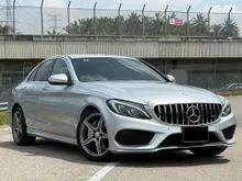2015/2019 Mercedes-Benz C180 1.6 AMG Full Service Record C&C, Low Mileage, No Accident, HUD, Power Boot, Power Seat, PKA LKA BSM, Well Maintained