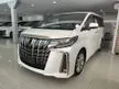 Recon 2020 Toyota Alphard 2.5 S TYPE GOLD 4.5BA LOW MILEAGE 7K ONLY