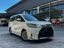 2015 Toyota Vellfire 2.5 ZG MPV REGISTER 2016 CONVERT LEXUS LM ROYAL LOUNGE TIP TOP CONDITION ORIGINAL MILEAGE PRICE CAN NEGO TILL LET GO