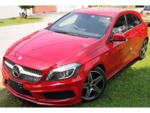 2014 MERCEDES BENZ A250 2.0 AMG UNREG JAPAN SPEC CAR SELLING PRICE ONLY ( RM 165,000.00 NEGO ) RED COLOR BODY ( 3275 )