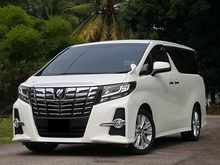 2015 TOYOTA ALPHARD 2.5 i (A) D-VVTi SA Edition ,New model,7 x seater , 2 power door! very low mileage 28K KM like new