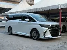 2024 Toyota Alphard 2.5 Z MODELISTA FULL SPEC ( SUNROOF, 4 CAMERA, HUD, SIDE STEP, ROOF TV, BSM, DIM ) MUST VIEW