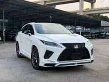 2021 Lexus RX 300 2.0 F Sport SUV (READY STOCK GRADE 5A) TRD BODYKIT WITH MUFFLER, RED LEATHER SEAT, 2ND ROW POWER SEAT, 360 CAMERA, PANORAMIC ROOF