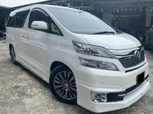 2013 Toyota Vellfire 3.5 V L Edition FULL SPEC ( COOLBOX HOME THEATRE 360 SURROUND CAMERA READING LIGHT REAR CLIMATE SEAT MOONROOF) 2012