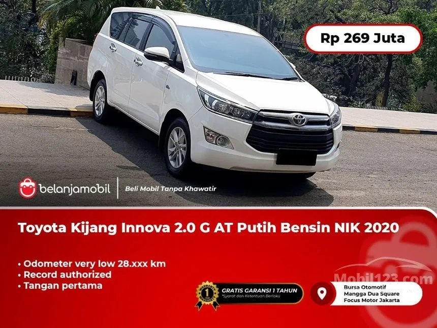 Jual Mobil Toyota Kijang Innova 2020 G 2.0 di DKI Jakarta Automatic MPV Abu