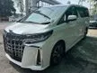 Recon 2021 Toyota Alphard 2.5 SC White High Spec***New Facelift ***Grade 5A***Like New*** - Cars for sale