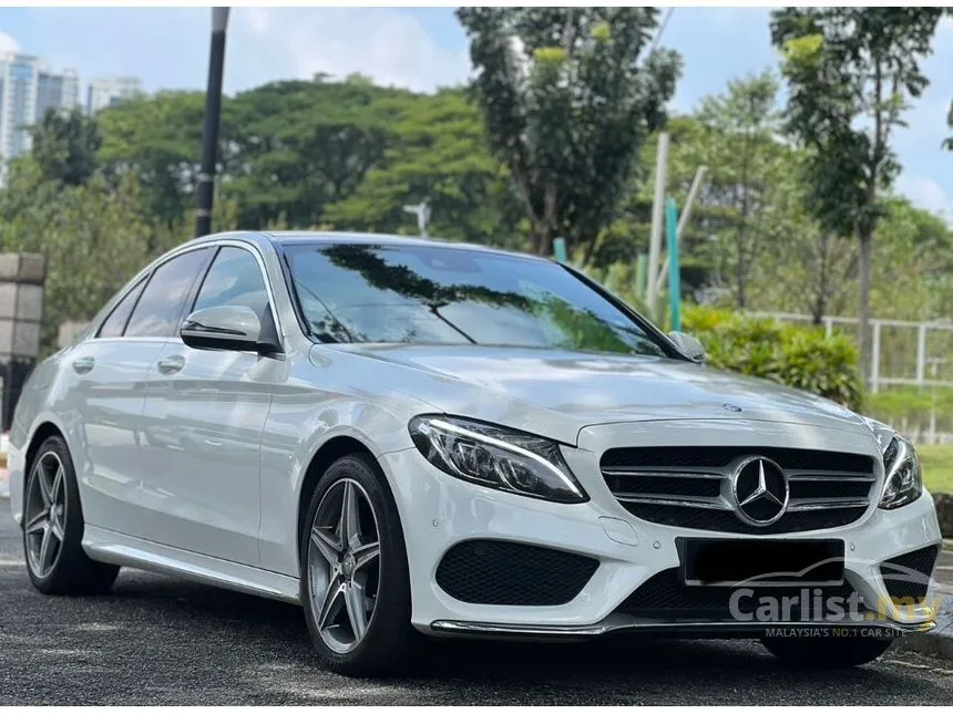 Used 2016 Mercedes-Benz C250 2.0 AMG Sedan Red Interior Sunroof ...