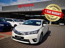 2014 Toyota Corolla Altis 1.8 AT + FREE 2 YEARS WARRANTY + FREE 2 YEARS SERVICE by Authorized Toyota Service Centre