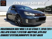 VOLKSWAGEN GOLF MK6 GTI 2.0 (A) STAGE 2,FULLY APR SYSTEM STAGE 2,APR RSC EXHAUST SYSTEM,DOWN PIPE TO CAT BACK,POWERFULL CAR
